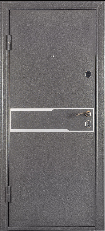 Двері вхідні Дарімаг Арізона Антік срібло / ПВХ Бежевий 860х2050 мм