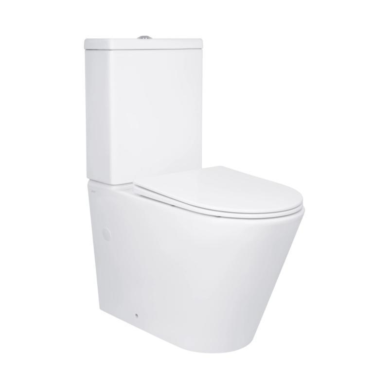 Унітаз підлоговий Qtap Swan Eco Ultra Quiet з сидінням Soft-close 640x360x835 мм QTSWA27W48748 White, фото 1