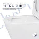 Унітаз підлоговий Qtap Swan Eco Ultra Quiet з сидінням Soft-close 640x360x835 мм QTSWA27W48748 White, фото 4