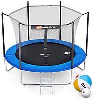 Батут Hop-Sport 8ft (244см) синій з внутрішньою сіткою
