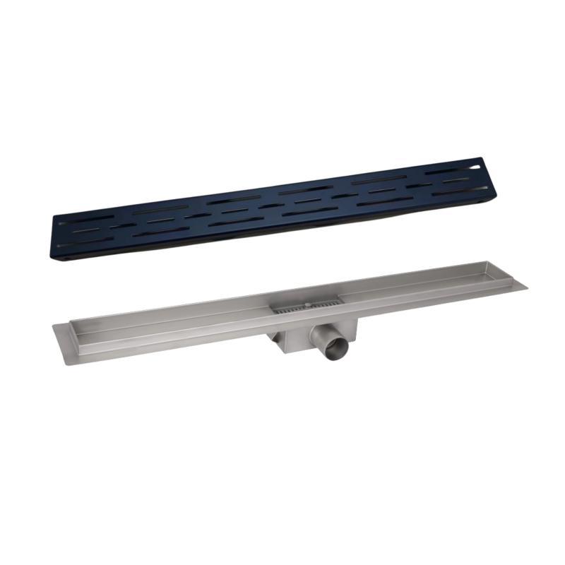 Комплект Qtap Taurus FD800 (BLA) Лінійний трап із нержавіючої сталі з сухим затвором 800 мм, фото 1