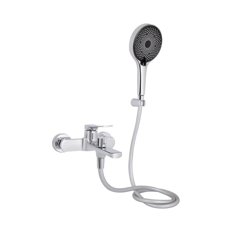 Змішувач для ванни Qtap Slavonice (з душовим гарнітуром) QTSLV259CRM48034 Chrome, фото 1