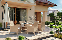 Садові меблі Di Volio VERONA 6+1 бежево-кремові