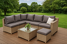 Набір садових меблів Di Volio Torino Бежевий/Світло-сірий