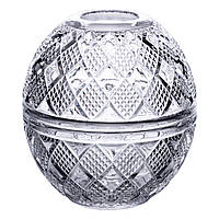 Серветниця на стіл кухонна Ø15 см серветниця скляна кругла кругла у формі яйця HP-4-110