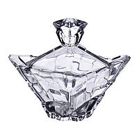 Цукорниця з кришкою 8.5×8.5×8.5 см ваза цукорниця квадратна скляна HP-4-116