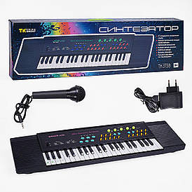 Синтезатор TK 3738 (10) "TK Group", на батарейках, мікрофон, в коробці