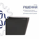 Унітаз підвісний Tern Ultra Quiet 490×365×325 мм, Anthracite, з сидінням Slim Duroplast / Soft-close / Quick Release, фото 4