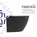 Унітаз підвісний Robin Ultra Quiet 490×365×325 мм, Anthracite, з сидінням Slim Duroplast / Soft-close / Quick Release, фото 4