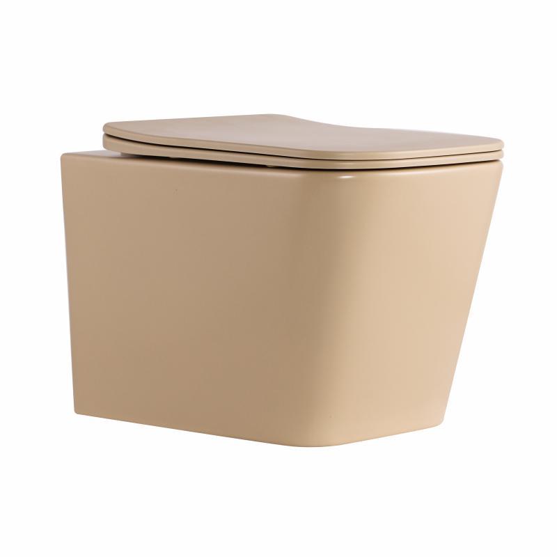 Унітаз підвісний Tern Ultra Quiet 490×365×325 мм, Beige, з сидінням Slim Duroplast / Soft-close / Quick Release QT17332303ASSB, фото 1