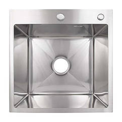 Lidz Handmade H5050H Мийка для кухні інтегрована Decor Honeycomb 2,5/0,5 мм LDH5050DEC48365