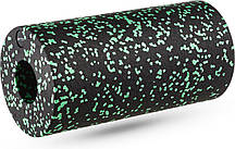 Масажний ролик Gymtek для йоги та фітнесу EPP 30*15см чорно-зелений