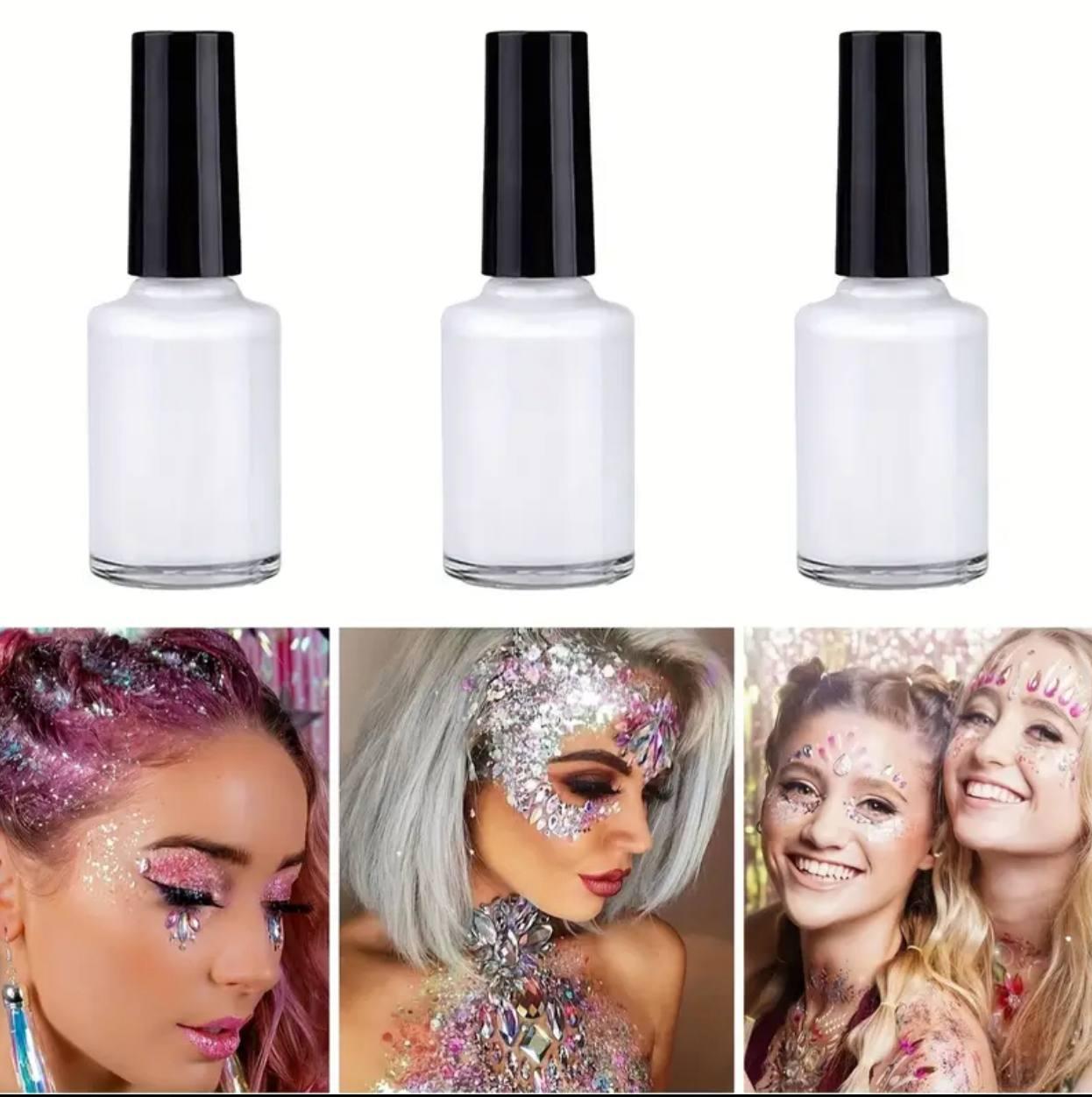 Клей для приклеювання страз , блискіток та декору на тіло та волосся  (1шт)