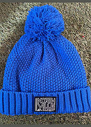 Шапка на хлопця з підворотом із в'язаної фактури C&A Розмір на бирці: 98-104