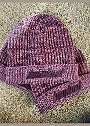 Шапка на хлопця з в'язаної фактури C&A зріст: 128-152 і 158-176