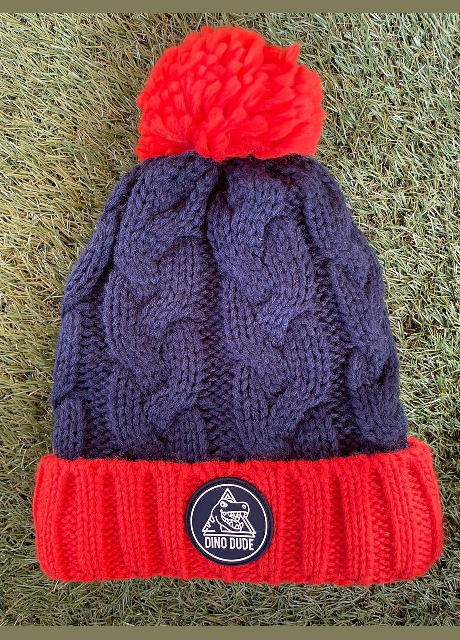 Максимально тепла шапка зимова в'язана на хлопця C&A, зріст 98-104, фото 1