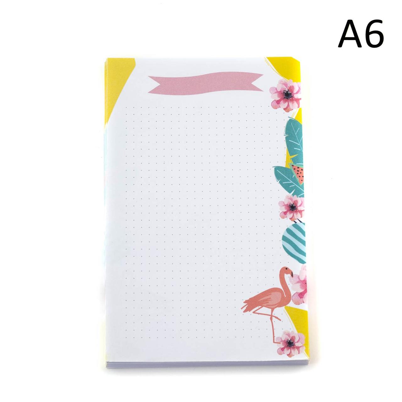 Змінний блок паперу для планера А6+ в крапку без отворів 52 аркуша BDP073, фото 1