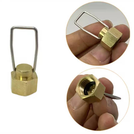 Заглушка на туристичний різьбовий балон стандарту EPI-GAS EN417, фото 1