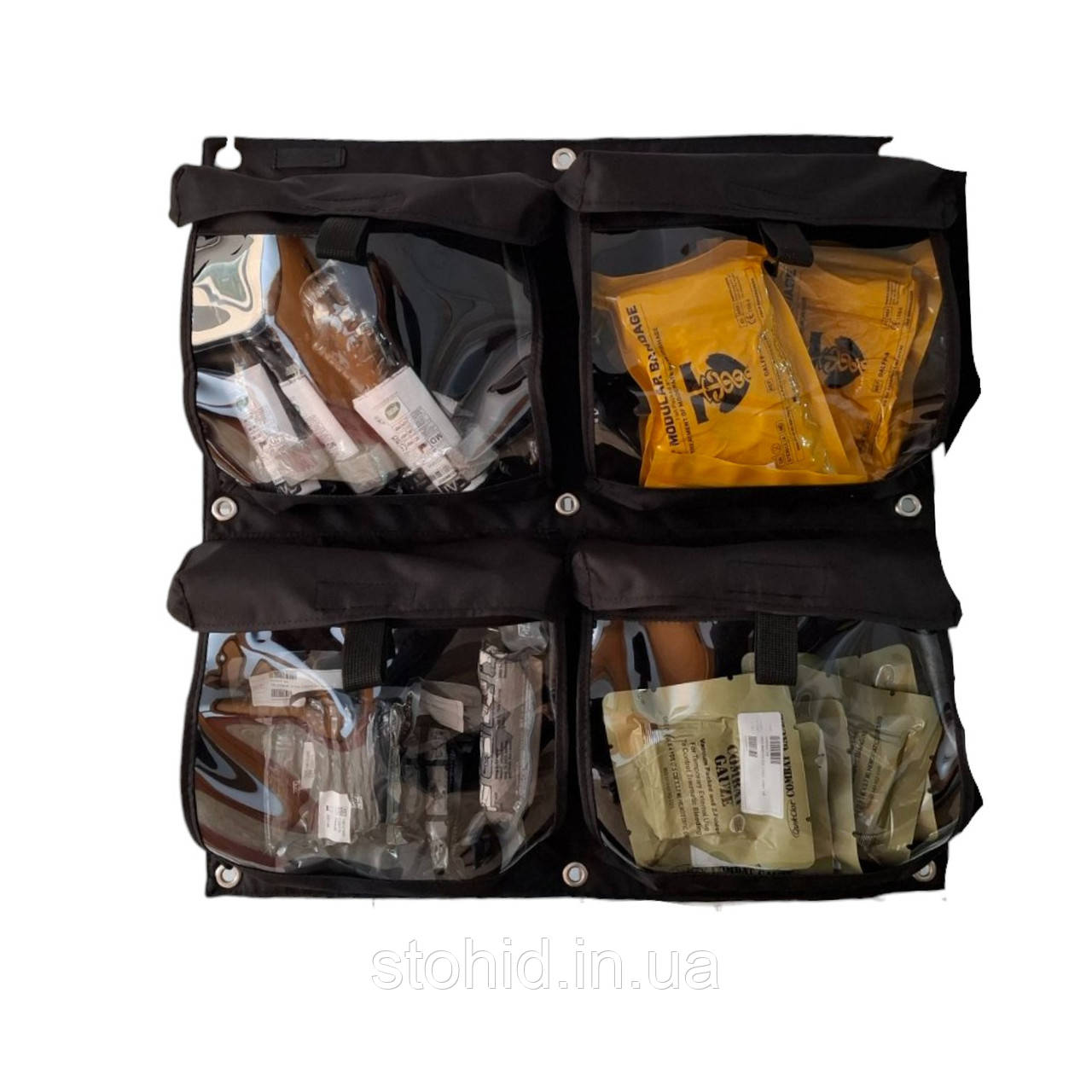 55Х57 см Медичний органайзер для швидкої, стабпункту, мендеваку з прозорими кишенями V1 Стохід, фото 1