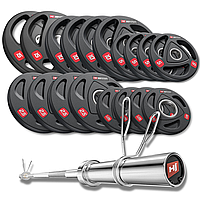 Набір олімпійський Hop-Sport PRO 125кг з грифом 220см