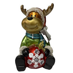 Новорічна статуетка Олень з лед світлом  33,5х21х22,5 3010978