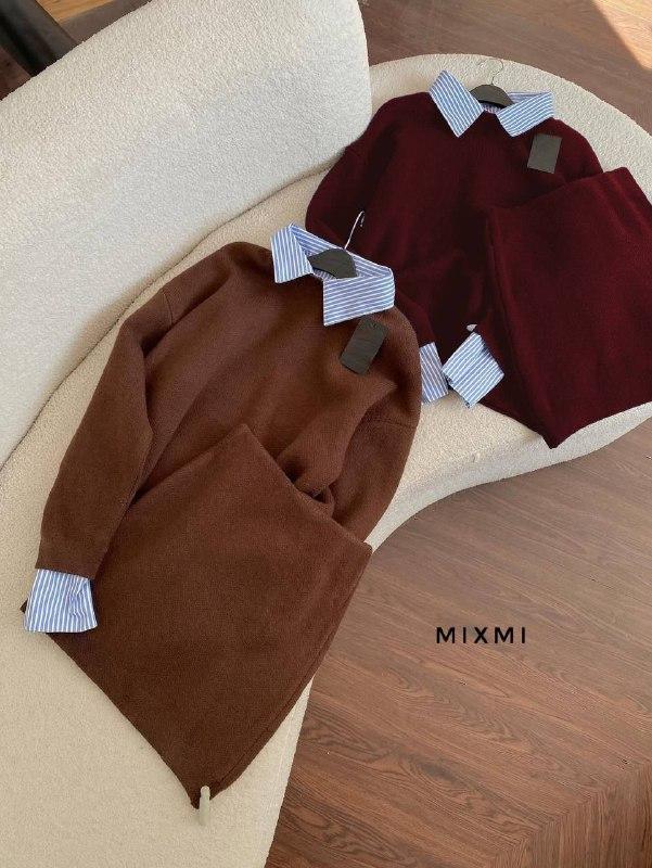 Жіночий костюм (кофта + юбка) ; Різні кольори ; Розміри: 42-44, 44-46, 48-50 ;, фото 1