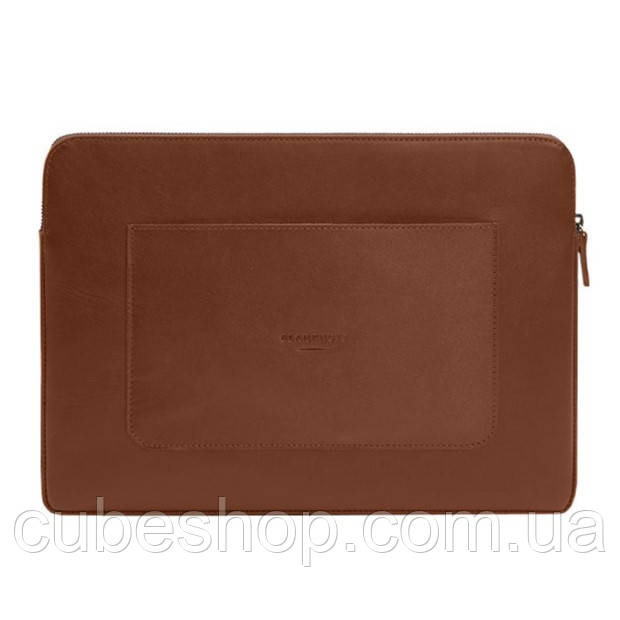 Шкіряний чохол для ноутбука на блискавці з кишенею 29.1 (світло-коричневий)