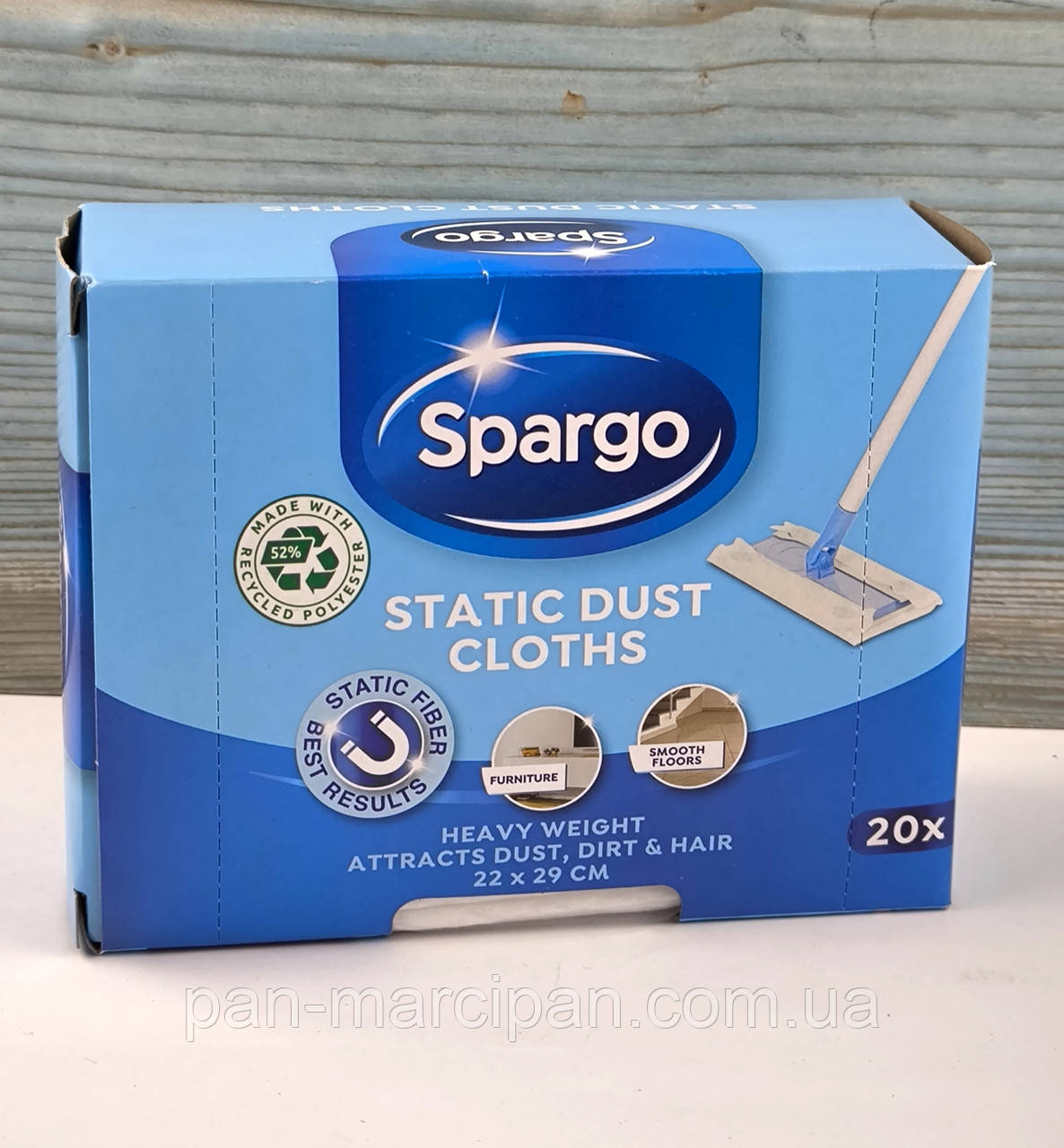 Серветки Spargo Static Dust Cloth 20 шт., фото 1