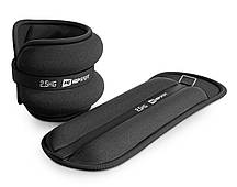 Обважнювачі для ніг та рук Hop-Sport HS-S005WB 2х2,5кг чорні