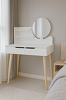 Туалетний столик Jumi Scandi з шухлядами, білий