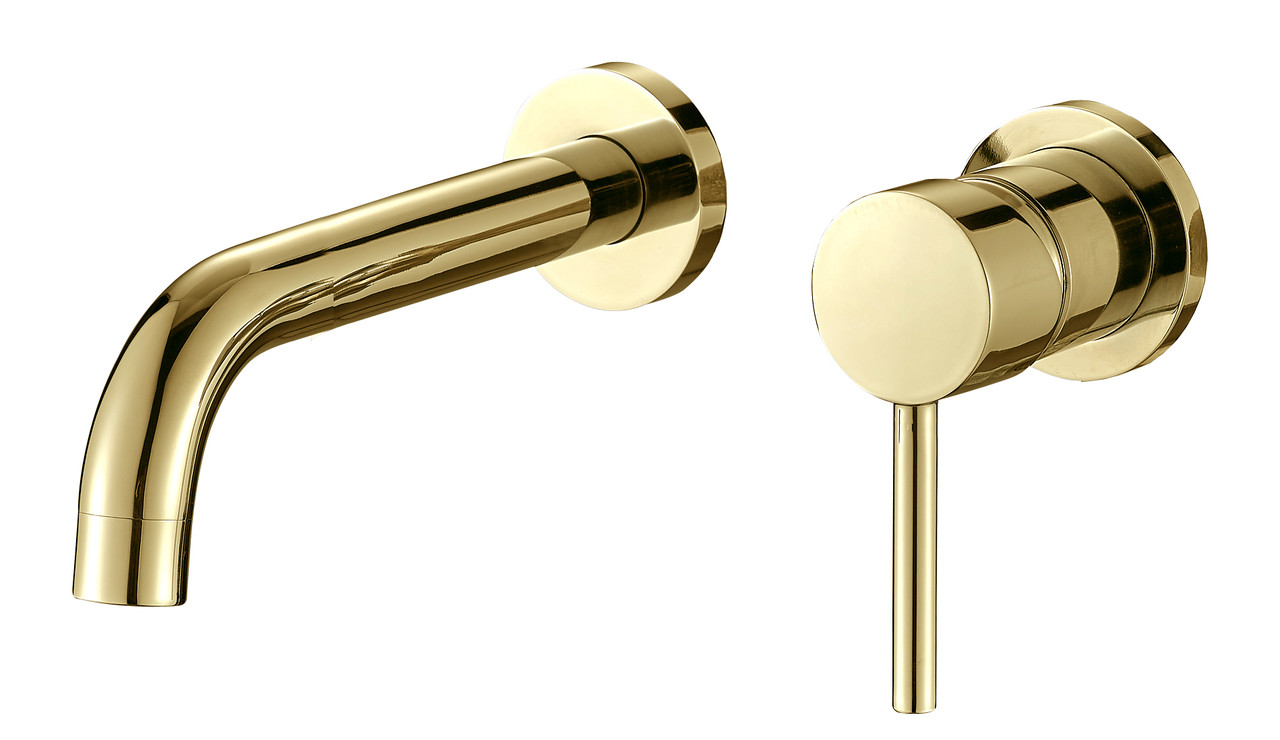 Змішувач для раковини VBI MILANO LONG GOLD прихованого монтажу, фото 1