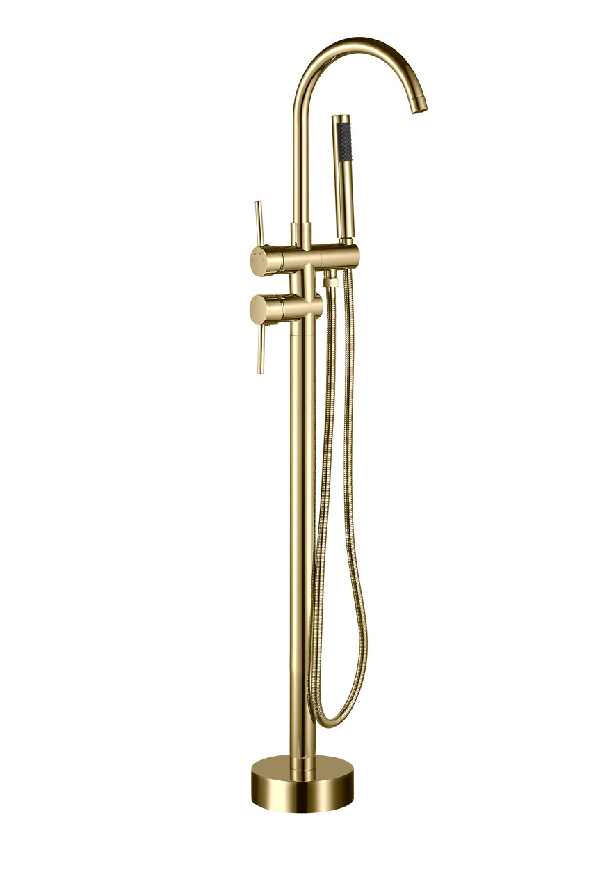 Змішувач для ванни VBI MILANO GOLD підлоговий, фото 1