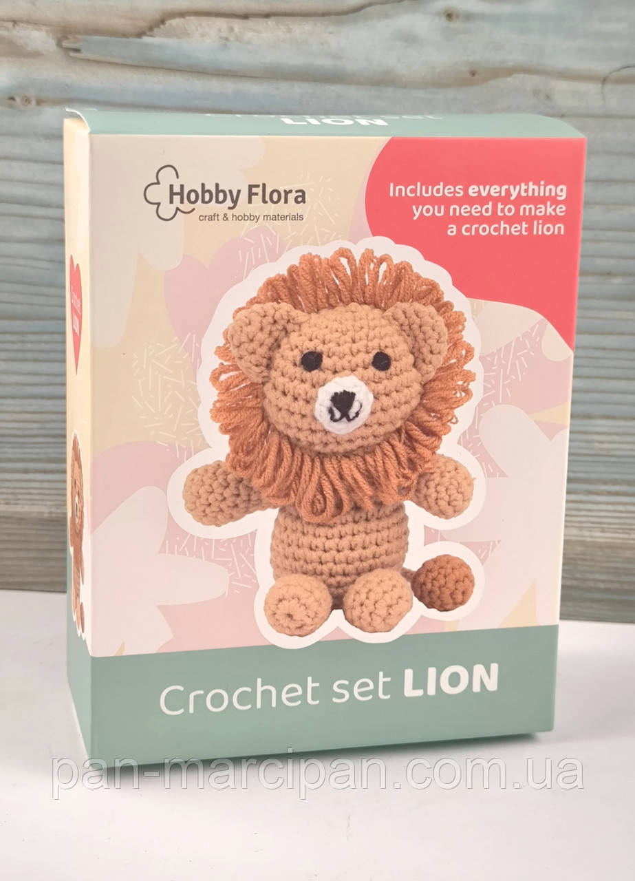 Набір для в'язання іграшок Hobby Flora Crochet Set Lion, фото 1