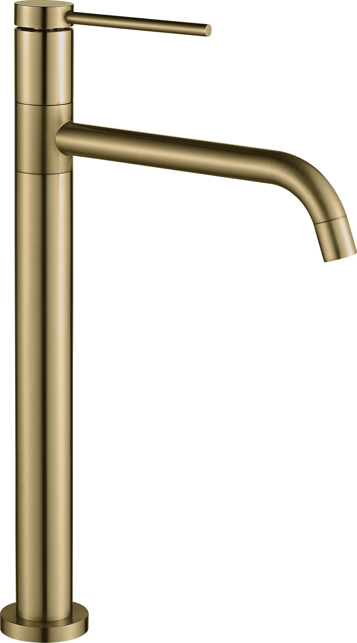 Змішувач для раковини VBI VELARO BRUSHED GOLD високий, фото 1