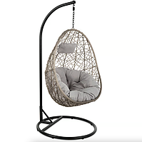 Підвісне крісло-кокон Di Volio Bacoli одномісне сірий