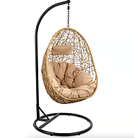 Підвісне крісло-кокон Di Volio Bacoli одномісне бежевий