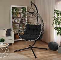 Підвісне крісло-кокон Di Volio Corta одномісне графітовий