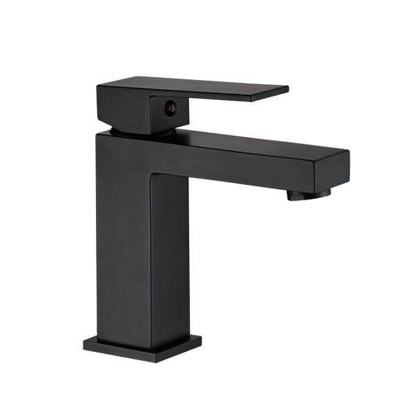 Змішувач для раковини VBI LORENO BLACK низький, фото 1