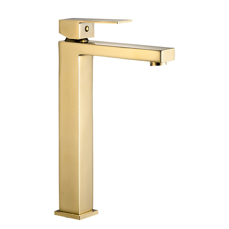 Змішувач для раковини VBI LORENO GOLD високий, фото 1