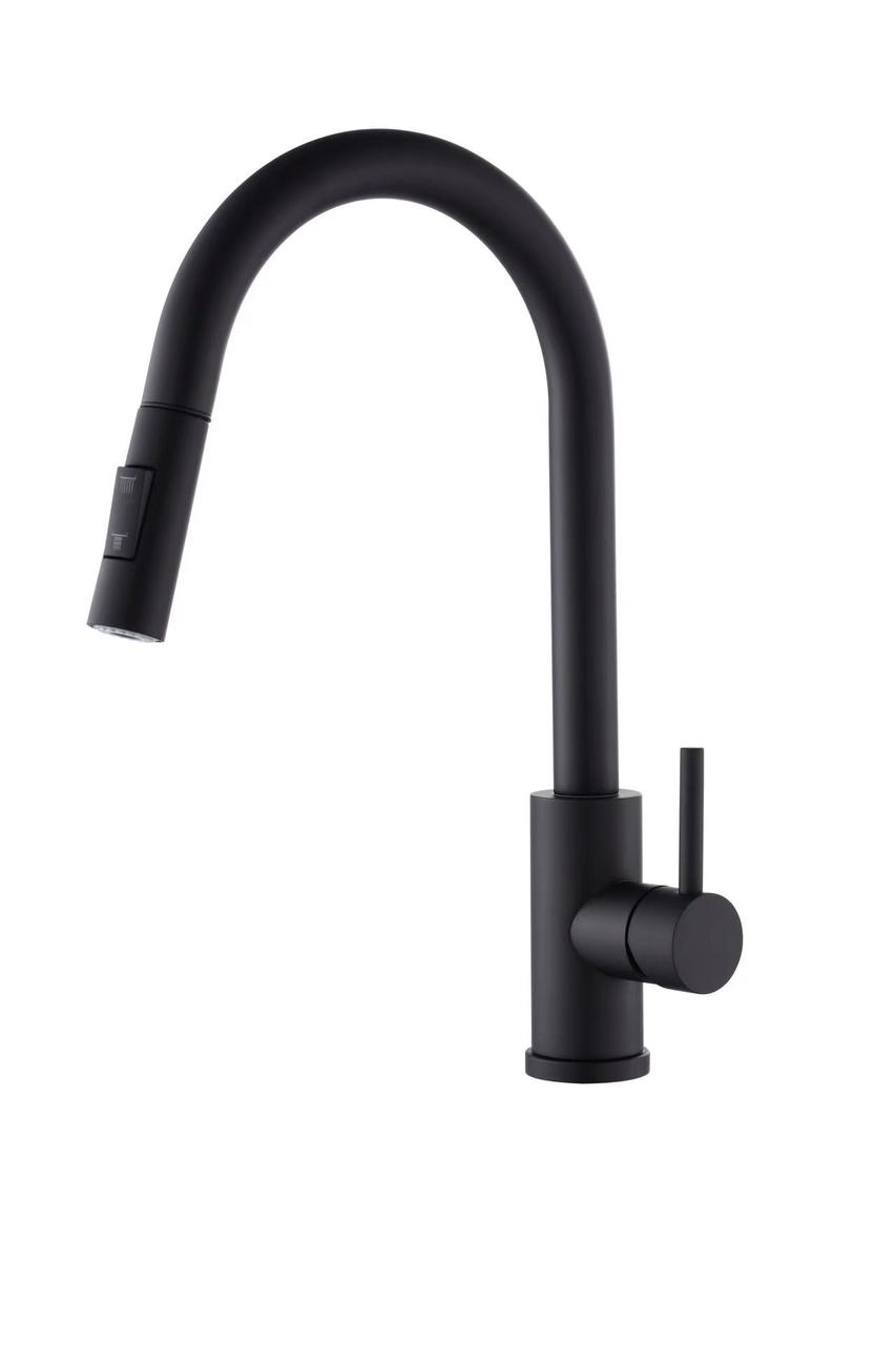 Змішувач для кухні VBI FLUSSO BLACK, фото 1