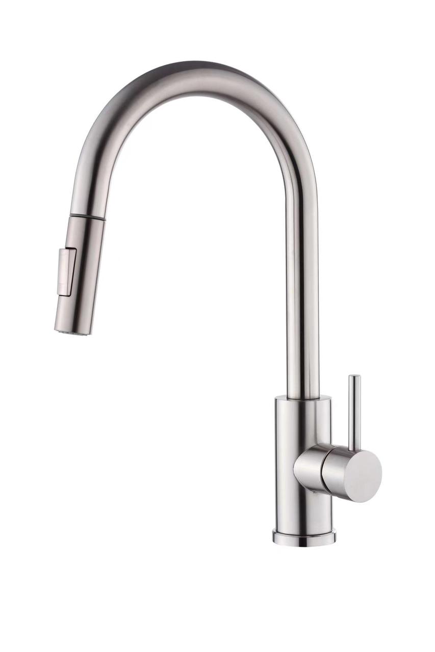 Змішувач для кухні VBI FLUSSO NICKEL, фото 1