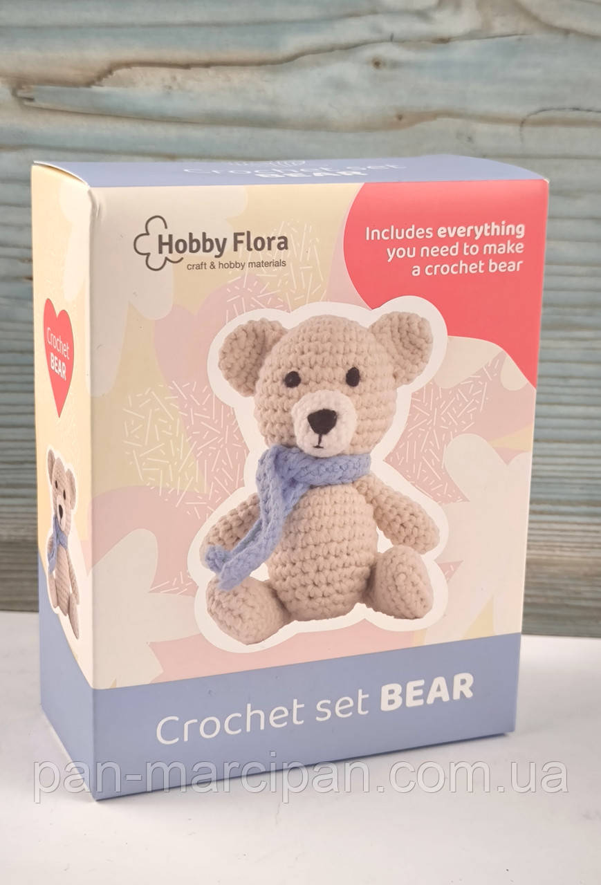Набір для в'язання іграшок Hobby Flora Crochet Set Bear, фото 1