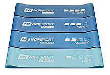 Набір резинок для фітнесу Hop-Sport 600x75мм HS-L675RLB синій