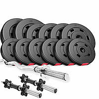 Набір Hop-Sport Premium 36кг зі штангою та гантелями