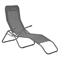 Крісло-шезлонг Jumi розкладний сірий