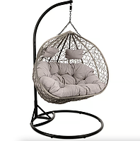 Підвісне крісло-кокон Di Volio Foggio двомісне сірий