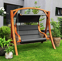 Садова гойдалка Di Volio Pergia двомісна сірий