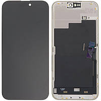 Дисплей iPhone 15 Pro Max чорний, оригінал PRC знятий