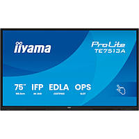 Інтерактивний дисплей 75" IIYAMA ProLite TE7513A-B1AG 4K UHD