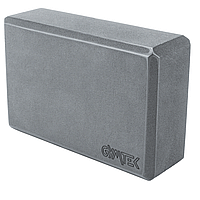 Блок для йоги Gymtek EVA сірий